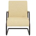 Chaise cantilever Crème Similicuir