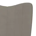 Chaise de relaxation Gris clair Velours