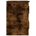 Table de chevet murale chêne fumé 41,5x36x53 cm