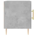 Tables de chevet 2 pcs gris béton 40x40x50 cm bois d’ingénierie