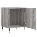 Tables de chevet 2 pcs sonoma gris 40x40x50cm bois d'ingénierie