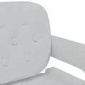 Chaises pivotantes à manger lot de 2 blanc similicuir