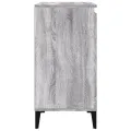 Table de chevet sonoma gris 40x35x70 cm bois d'ingénierie