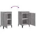 Table de chevet sonoma gris 40x35x70 cm bois d'ingénierie