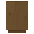 Table de chevet Marron miel 50x34x50 cm Bois de pin massif