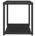 Table d'appoint noir 55x45x49 cm résine tressée