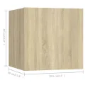 Ensemble de meuble TV 5 pcs Chêne sonoma Aggloméré