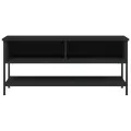 Meuble TV noir 100x35x45 cm bois d'ingénierie