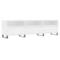 Meuble TV blanc 150x30x44,5 cm bois d'ingénierie