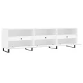Meuble TV blanc 150x30x44,5 cm bois d'ingénierie