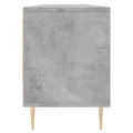 Meuble TV gris béton 150x30x44,5 cm bois d'ingénierie