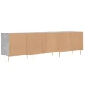 Meuble TV gris béton 150x30x44,5 cm bois d'ingénierie