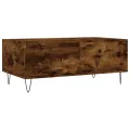 Table basse Chêne fumé 90x50x36,5 cm Bois d'ingénierie