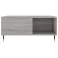 Table basse sonoma gris 80x80x36,5 cm bois d'ingénierie