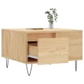 Table basse chêne sonoma 55x55x36,5 cm bois d'ingénierie
