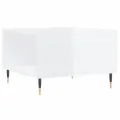 Table basse blanc brillant 55x55x36,5 cm bois d'ingénierie