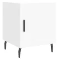 Tables de chevet 2 pcs blanc 40x40x50 cm bois d’ingénierie