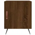Tables de chevet 2pcs chêne marron 40x40x50cm bois d'ingénierie