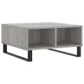 Table basse sonoma gris 60x60x30 cm bois d'ingénierie