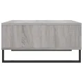 Table basse sonoma gris 60x60x30 cm bois d'ingénierie
