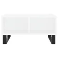 Table basse blanc 60x60x30 cm bois d'ingénierie