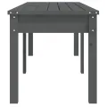 Banc de jardin à 2 places gris 159,5x44x45cm bois massif de pin