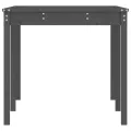 Table de jardin gris 159,5x82,5x76 cm bois massif de pin