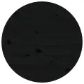 Table basse Noir Ø 45x40 cm Bois massif de pin