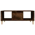 Table basse Chêne fumé 90x50x36,5 cm Bois d'ingénierie