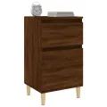 Tables de chevet 2 pcs chêne marron 40x35x70 cm