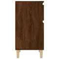 Tables de chevet 2 pcs chêne marron 40x35x70 cm