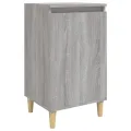 Table de chevet sonoma gris 40x35x70 cm bois d'ingénierie