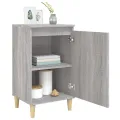 Table de chevet sonoma gris 40x35x70 cm bois d'ingénierie