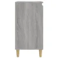 Table de chevet sonoma gris 40x35x70 cm bois d'ingénierie