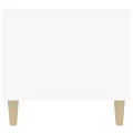 Table basse Blanc brillant 90x49x45 cm Bois d'ingénierie