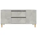 Meuble TV Gris béton 102x44,5x50 cm Bois d'ingénierie
