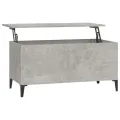 Table basse Gris béton 90x44,5x45 cm Bois d'ingénierie
