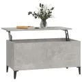 Table basse Gris béton 90x44,5x45 cm Bois d'ingénierie