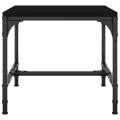 Tables d'appoint 2 pcs Noir 40x40x35 cm Bois d'ingénierie