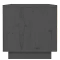 Tables de chevet 2 pcs Gris 40x34x35 cm Bois de pin massif