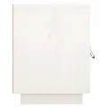 Tables de chevet 2 pcs Blanc 40x34x45 cm Bois de pin massif