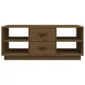 Table basse Marron miel 100x50x41 cm Bois massif de pin