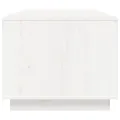 Table basse Blanc 100x50x41 cm Bois massif de pin