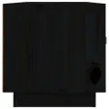 Meuble TV Noir 80x34x35 cm Bois de pin massif