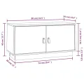 Meuble TV Marron miel 80x34x40 cm Bois de pin massif