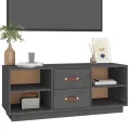Meuble TV Gris 100x34x40 cm Bois de pin massif