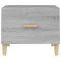Tables basses 2 pcs sonoma gris 50x50x40 cm bois d'ingénierie