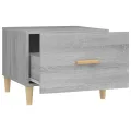 Tables basses 2 pcs sonoma gris 50x50x40 cm bois d'ingénierie