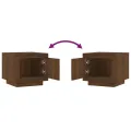 Table basse Chêne marron 51x50x45 cm Bois d'ingénierie