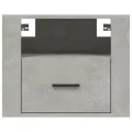 Tables de chevet murales 2 pcs Gris béton 50x36x40 cm
